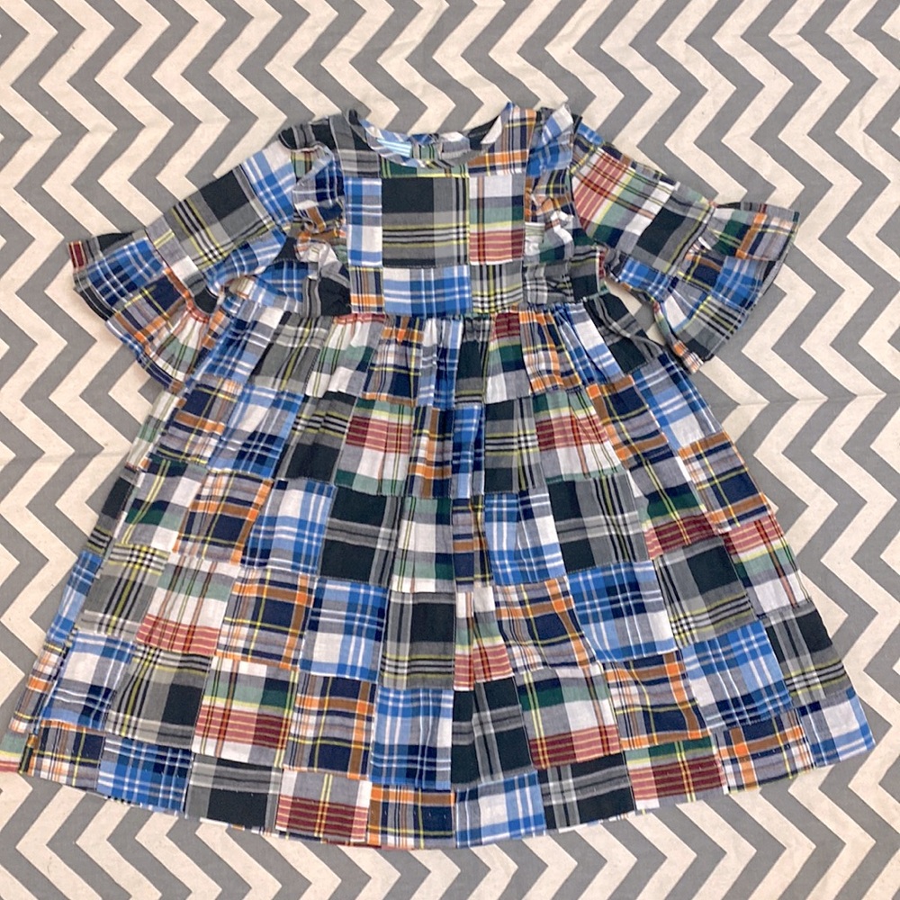 🧡 Southern Sunshine Madras Plaid Dress
